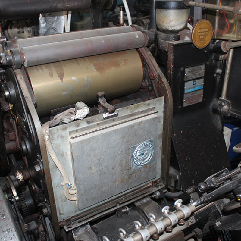 HEIDELBERG LETTER PRESS WITH HOT FOIL