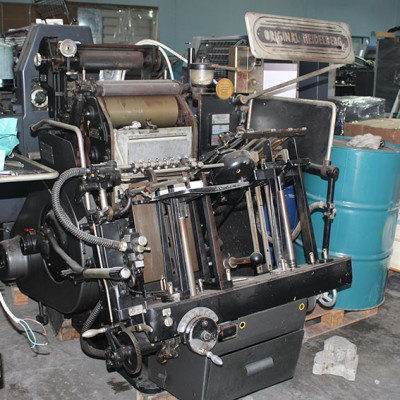 HEIDELBERG LETTER PRESS WITH HOT FOIL